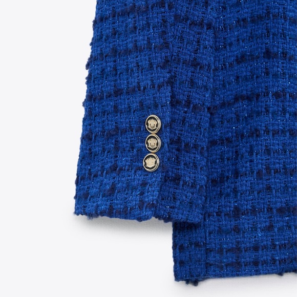 Zara combination faux leather textured blazer - Picture 14 of 14